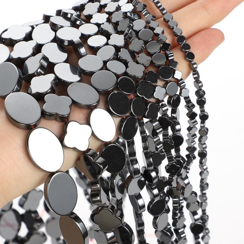 

Other Black Hematite Beads Natural Stone Round Loose For Jewelry Making DIY Bracelet Accessories 4-10mm