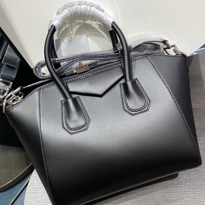 

Women Handbag Tote Bags Crossbody Shoulder Bag Fashion Plain Large Capacity Package Cowhide Genuine Leather Zipper Removable Strap High Quality