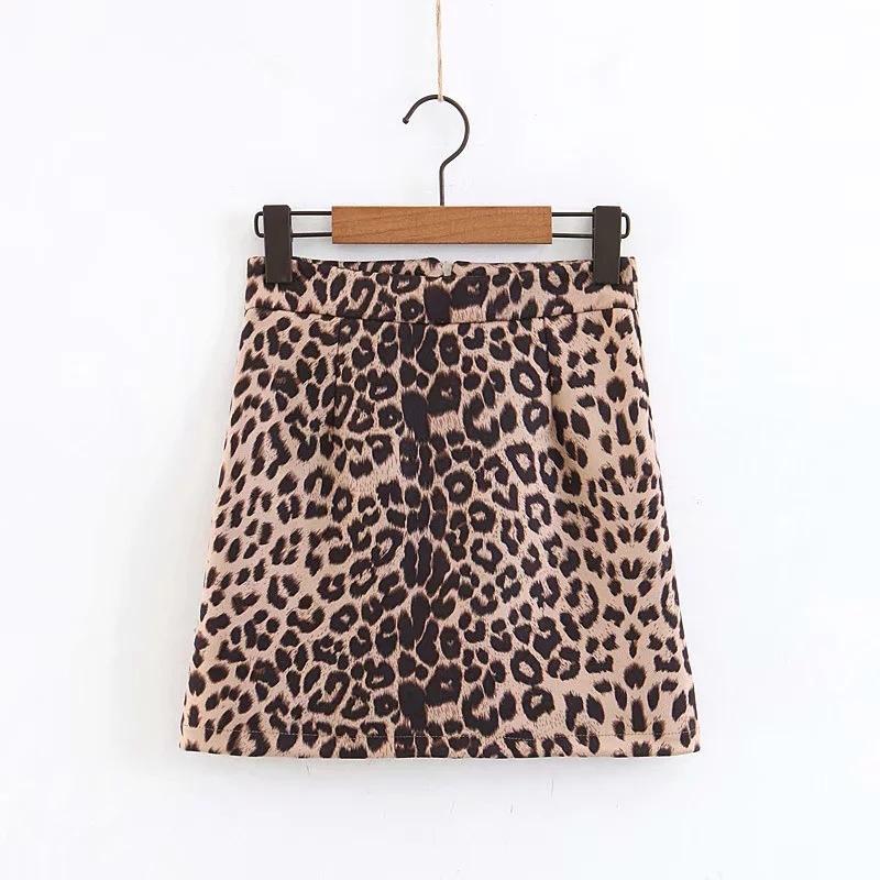 

Skirts Sexy Leopard Mini Womens Fashion 2021 Arrival High Waist Women Streetwear A-Line Skirt Clothings