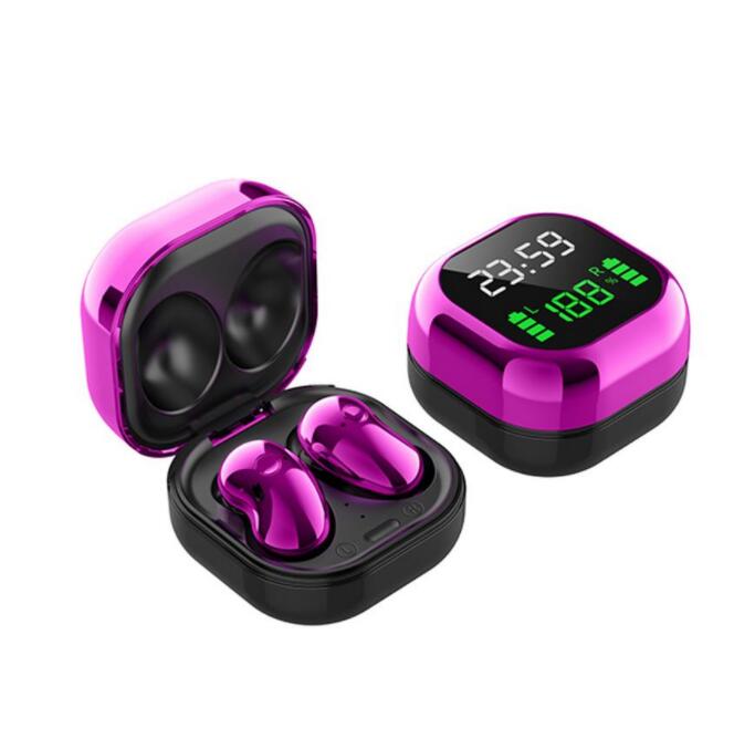 

S6 Plus TWS Wireless earbuds Comfortable Mini Button Bluetooth Earphones Headphones HiFi Sound Binaural Call Earpieces 9D Sport Headset2021, Black