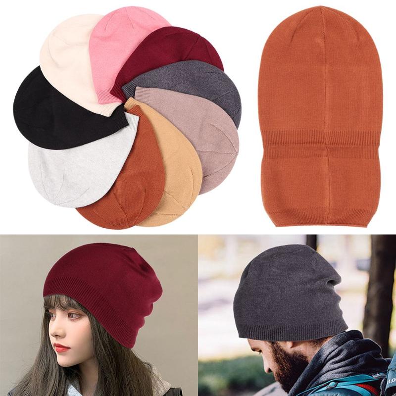 

Beanies Unisex Winter Warm Elastic Women Hip Hop Hats Skullies Cap Knitted Hat Wool Cashmere