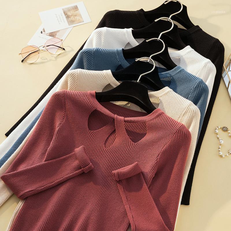 

Autumn Winter Basic Women Pullover Sweater Knitted Ribbed Female Casual Jumper Warm Top Hollow Out Tops1, Beige