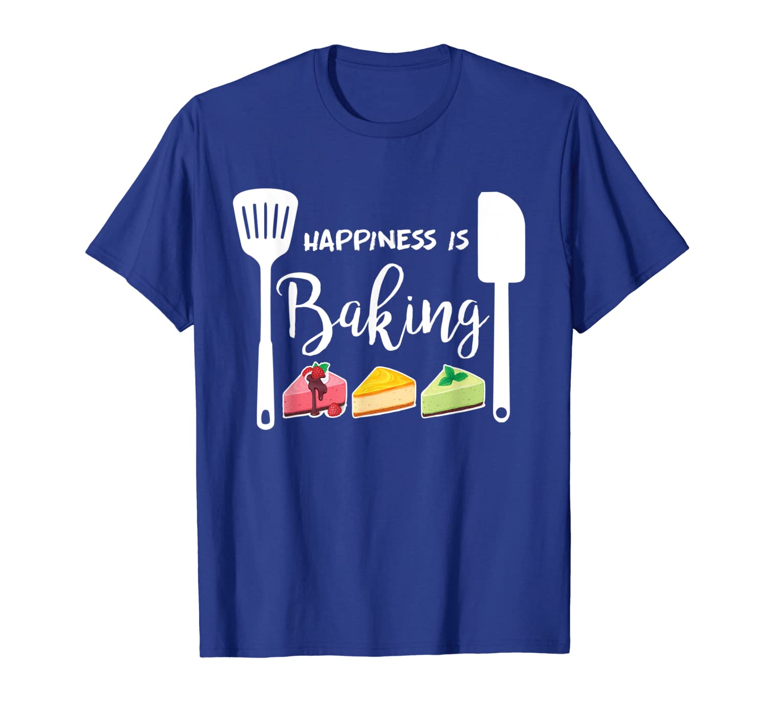 

happiness is baking tshirt funny baker gift, White;black