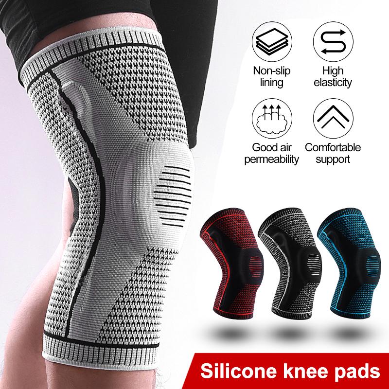 

Elbow & Knee Pads 1 Piece Running Sports Elastic Support Braces Fitness Pad Sleeve Joint Pain Arthritis Relief Wrap, Black;gray