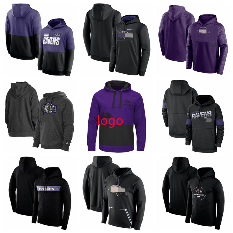 

BaltimoreRavensMen Sweatshirt Women Youth 2020 Salute to Service Sideline Therma Performance Pullover Football Hoodie, 12