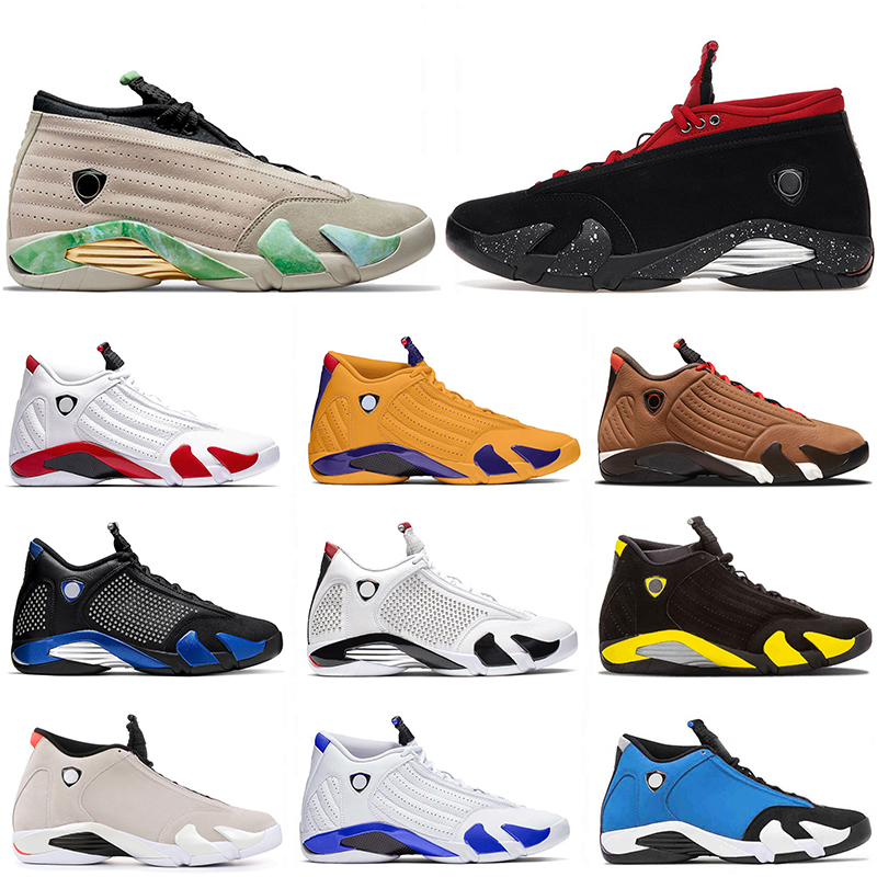 

2021 Fashion Fortune Jumpman 14 mens basketball shoes Red Lipstick Winterized Desert Sand DMP University Gold Hyper Royal 14s men trainers sports sneakers, No#14 black toe