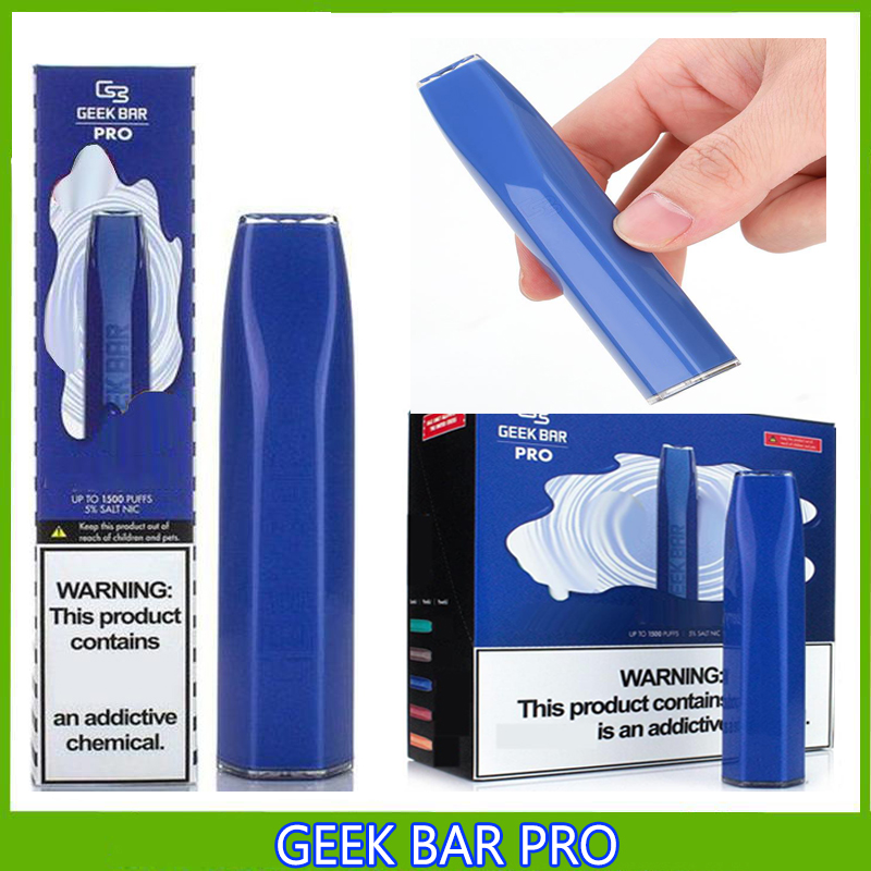 

GEEK BAR PRO Disposable Vape E cigarettes 1500 Puffs Pen 4.5ml Prefilled pods Cartridge 850mAh Battery Starter Kit VS ELF Kangvape