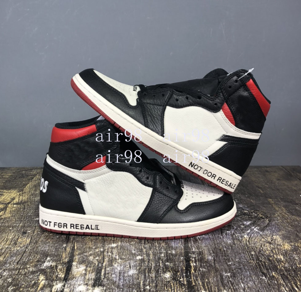 

Mens Womens NRG Not For Resale 1 High Basketball Shoes Jumpman 1s Sail Black Varsity Red Outdoors Sports Sneakers Designer Trainers, 01