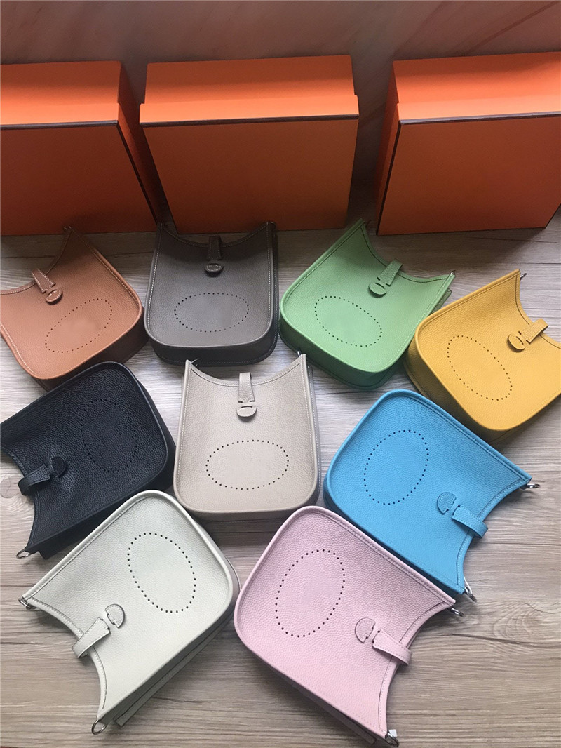 

Designer Luxury Evelyne mini 17cm Best Quality Paris Mini Evelyne 16 TPM NEW Clemence Leather Crossbody Shoulder Hand Bag