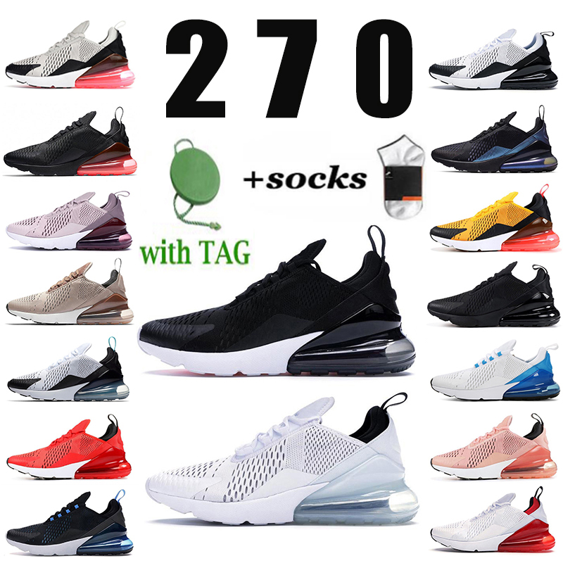 

Top Quality 270 270s classic running shoes triple white black neon women men chaussures usa be true cactus barely rose rough green outdoor Breathable sport sneakers