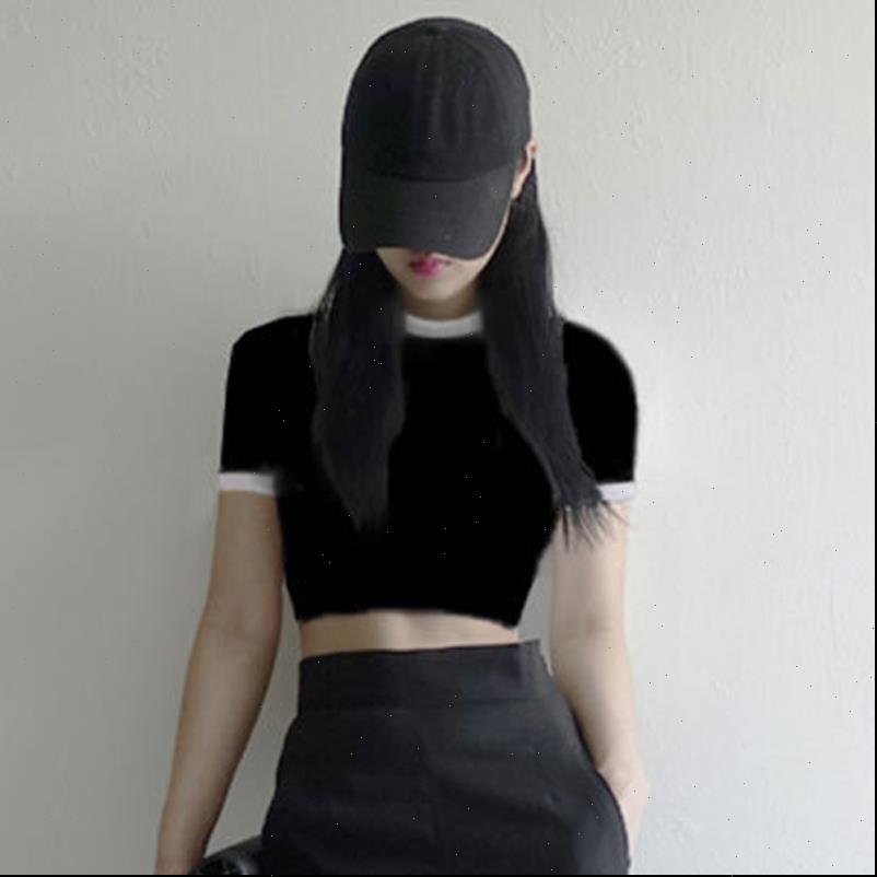 

Summer Crop Skinny Slim Women T Shirts Fit Short Sleeves Round Neck Pullover NYZ Shop, White