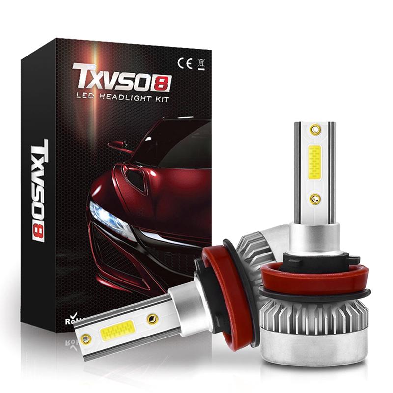 

Car Headlights 1Pair H1/H7 /H8/H9/H11 COB LED Headlight Bulbs 110W 20000LM High Low Beam White Lights
