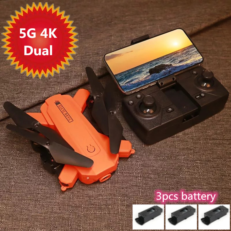 

4K Wide Angle High Definition Dual Camera WIFI FPV RC Drone 360 Degree Flip Height Hold Aerial Photography Foldable Quadcopter, No camera 1 battery1
