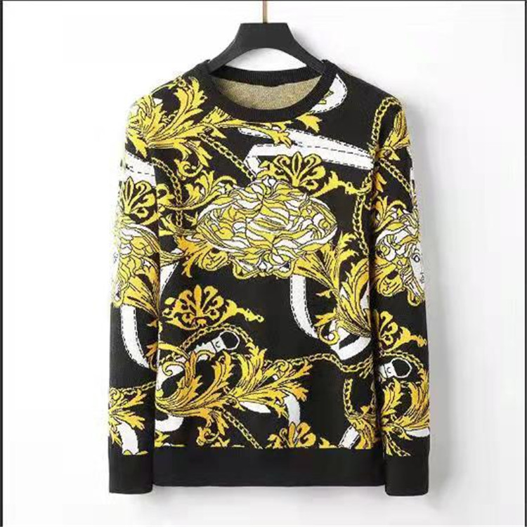 

SSSMen's Sweaterscolor print Sweaters classical colors letter printing Sweater casual high quality fashion womens designer Sweatershirts -3XL, Army green