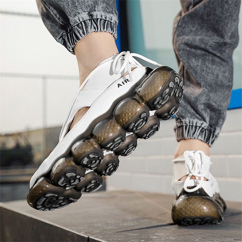 

2021 Running Shoes Roman sandals Thick-soled Tennis men white black summer Korean fashion casual shoe large size breathable sneakers run-shoe #A0015