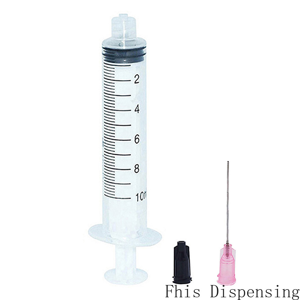 10ml/10cc Syringe with 20G Pink Blunt Needle 10 Pieces in Each Package 1.5 Inch-image-410605327