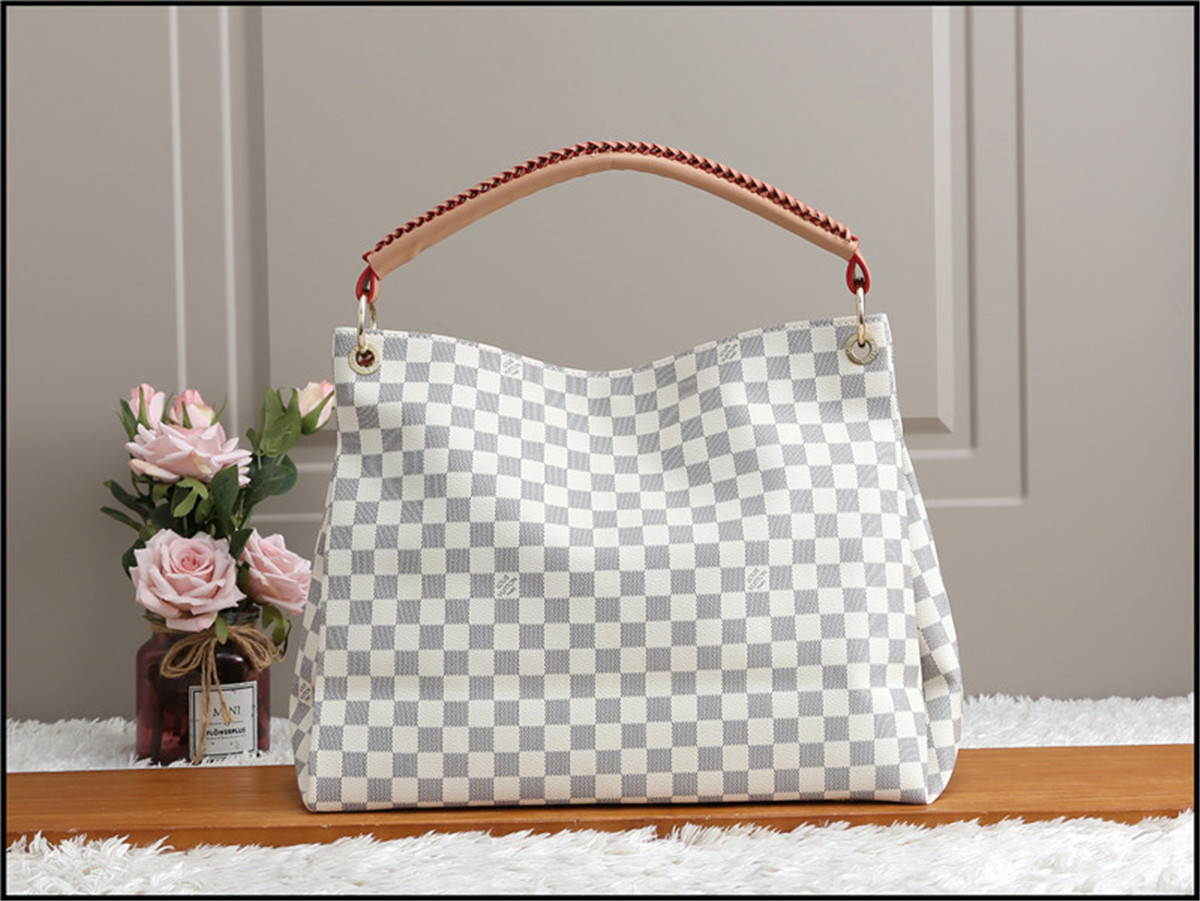 

LV LOUIS Fashion ONTHEGO VITTON Womens Designers Handbags Shoulder Bag Luxurys Purses Luxury Clutch Women Leather Tote Ladies Cross, Red;black