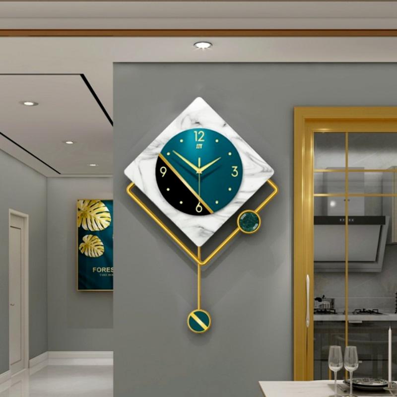 

Wall Clocks Luxury Clock Big Size Pendulum Modern Design Nordic Living Room Creative Silent Horloge Home Decor DL60WC