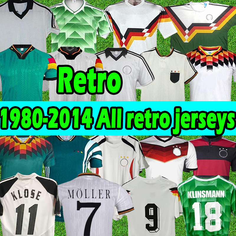 

1990 1992 1994 1998 1988 soccer jersey Retro Littbarski BALLACK KLINSMANN Matthias home shirt KALKBRENNER 1996 2004 2014 classic vintage JERSEYS, 2004 home