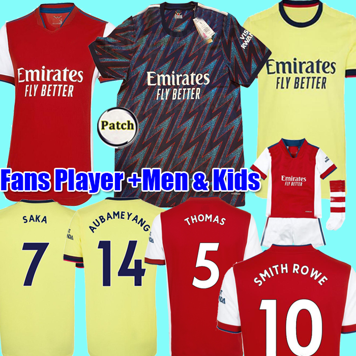 

2021 ARsEn soccer jerseys Fans Player Gunners SMITH ROWE TAVARES PEPE SAKA THOMAS WILLIAN NICOLAS CEBALLOS football shirt Men Kids kit Maillot ARsEnAl Camiseta, Kids home