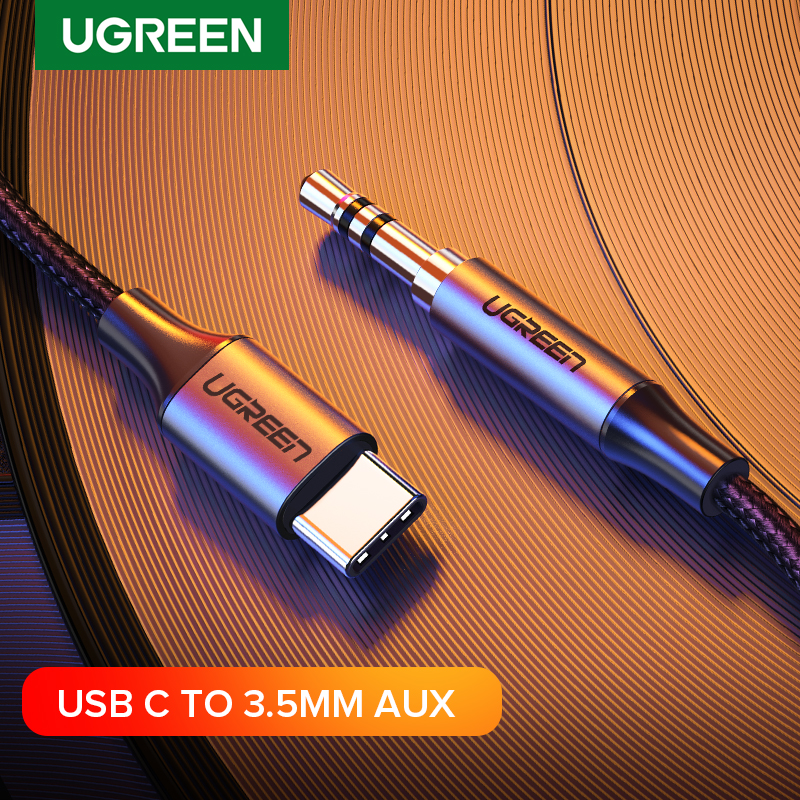 

Ugreen USB C to 3.5mm AUX Headphones Type C 3.5 Jack Adapter Audio Cable For Huawei Mate 20 P30 Oneplus 7 pro Xiaomi Mi 6 8 9 10