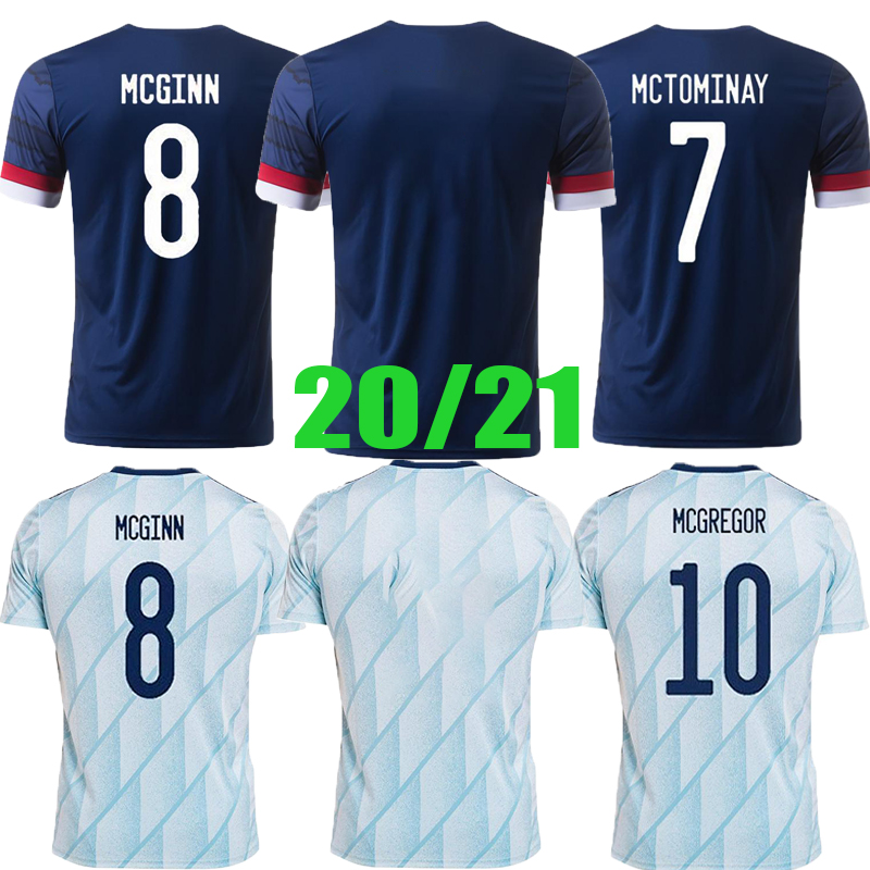 

men Scotland soccer jerseys Home AWAY 2021 ROBERTSON FRASER 20 21 football shirt NAISMITH MCGREGOR CHRISTIE FORREST MCGINN, Black