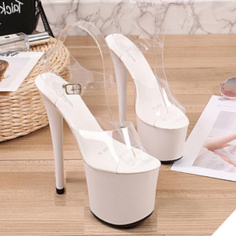 

Sexy High Heels Women's Shoes Shallow Mouth Lazy Buckle 2021 Pointed Sandals, Black