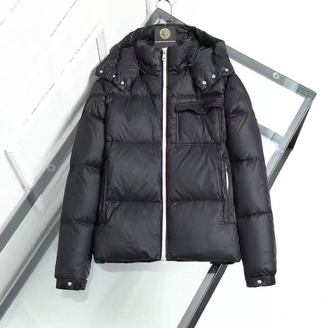 

New style Winter Men Homme Winter Jassen Chaquetas Parka Outerwear Big Fur Hooded Fourrure Manteau Down Jackets Coat, Black