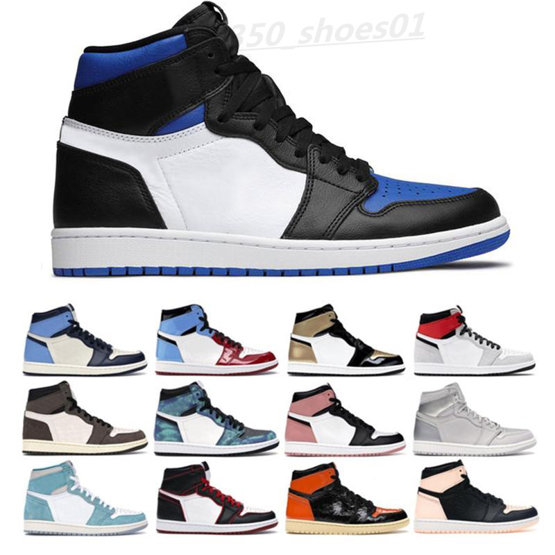 

2021 1 High OG Banned Bred Toe Spider-Man UNC 1s top 3 Mens Shoes Homage To Home Chicago Royal Blue Men Sports Sneakers WB01, #18