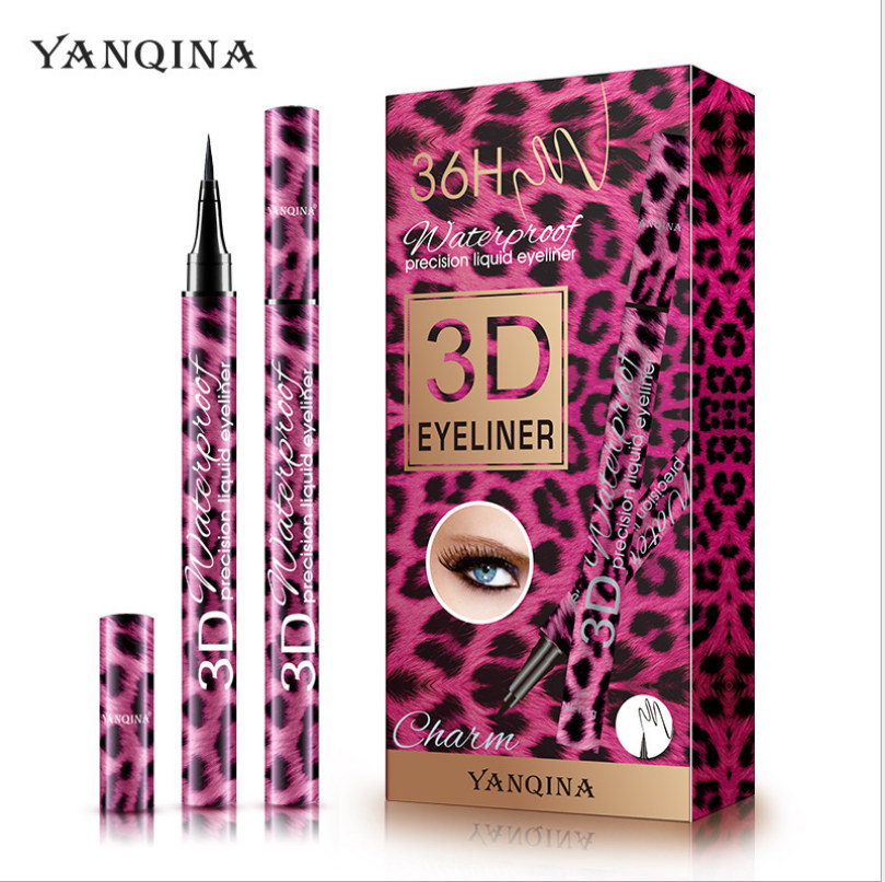 

YANQINA 24 Hours Long Lasting Liquid Black Eyeliner Quick Drying Waterproof Non-smudge Eye Liner Pencil 8679#