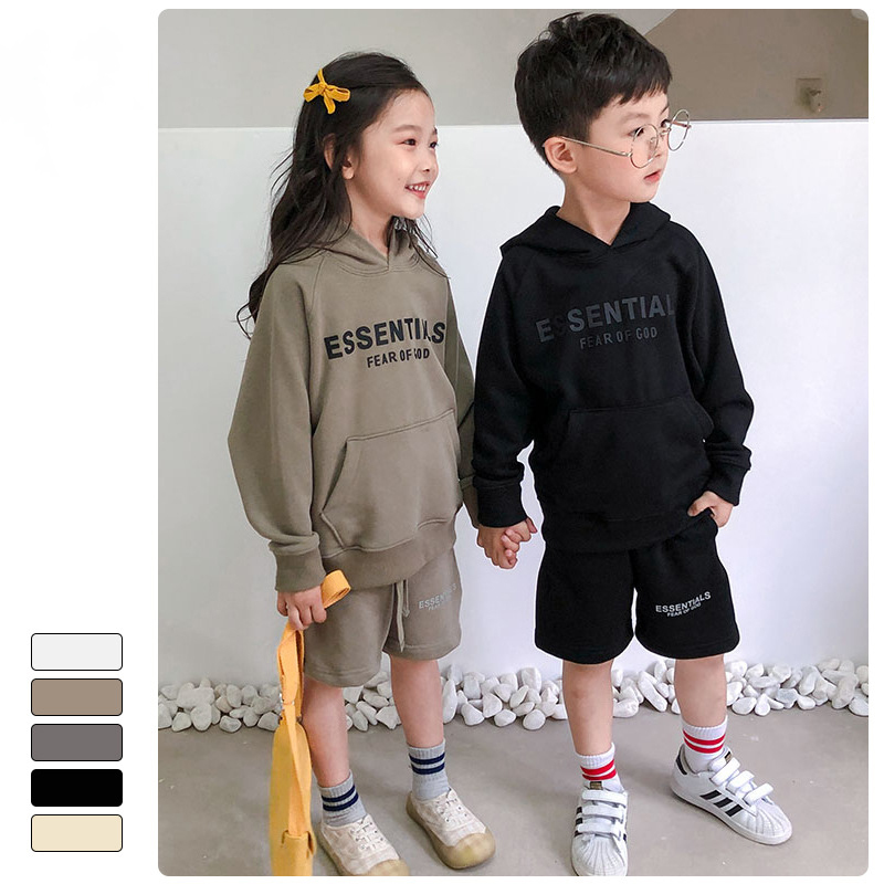 

Designer Fashion children's clothing designer 2021 Warm Hooded essentia Hoodies Childrens clothing Trendy Kids hoodie sweatshirt FOG essenti, White