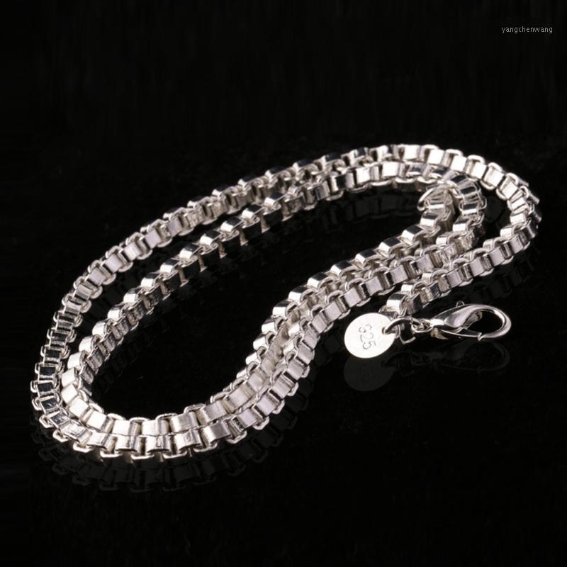 

Wholesale Silver Link Box Chain 2mm Necklace For Pendant Charms Jewelry Girls Womens Pure Stamped Italy Chains