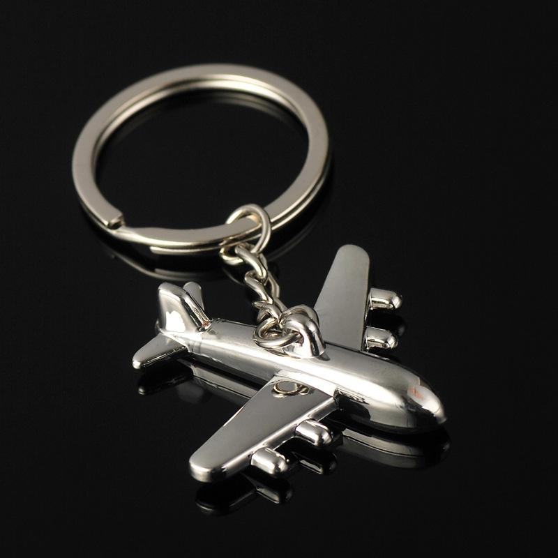 

Keychains Car Keychain Key Chain Three-Dimensional Aircraft Keyring Creative Holder Auto Accessories Metal Ring