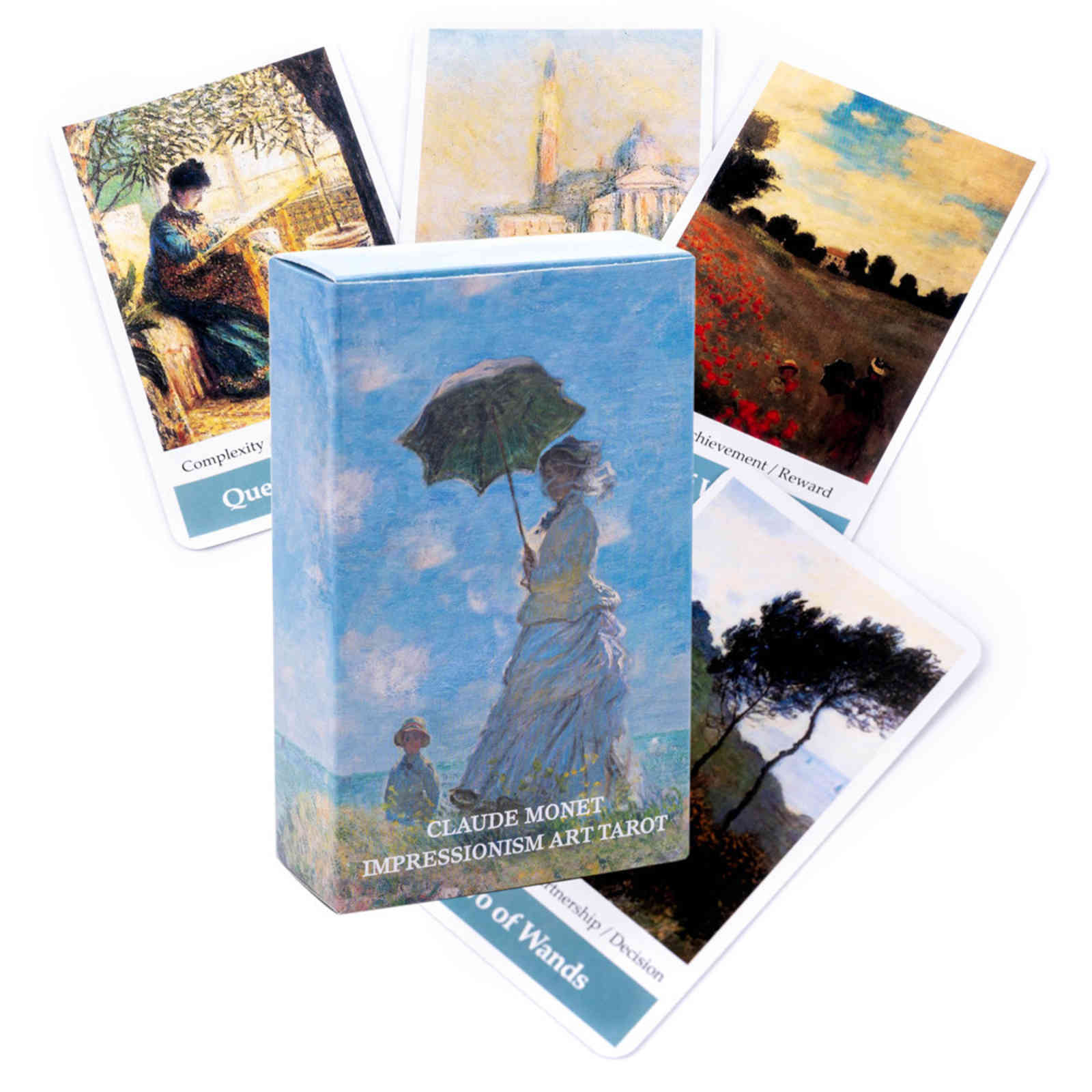 New Tarot Claude Monet Impressionism Art Tarot Cards Card Game Party Table Board Game Card Deck Fortune-telling Oracles Cards-image-735788742