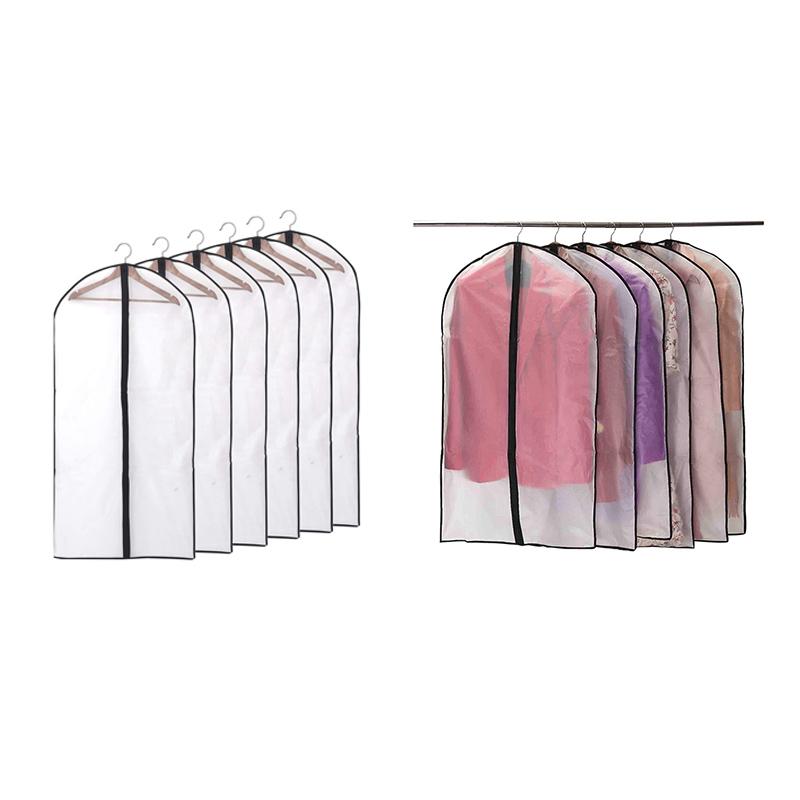 

Clothing & Wardrobe Storage Garment Covers Dustproof Clothes Moth Proof Coat Bag With Zip PEVA Translucent Dress Cover Waterproof Anti-Mite