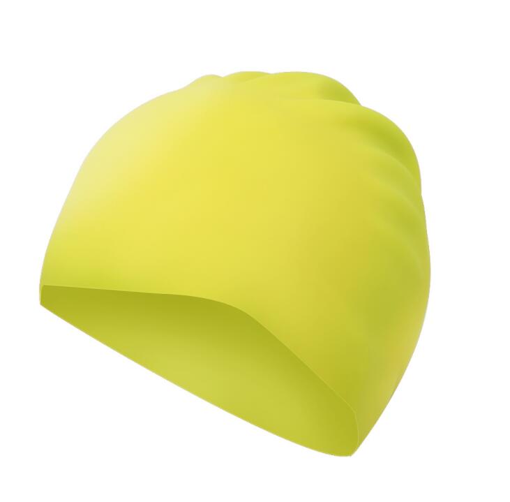 

seamless Rubber swim hat premium waterproof latex swImming cap for long hair 100% silicone solid color adult kids water floats ear protect sports hats