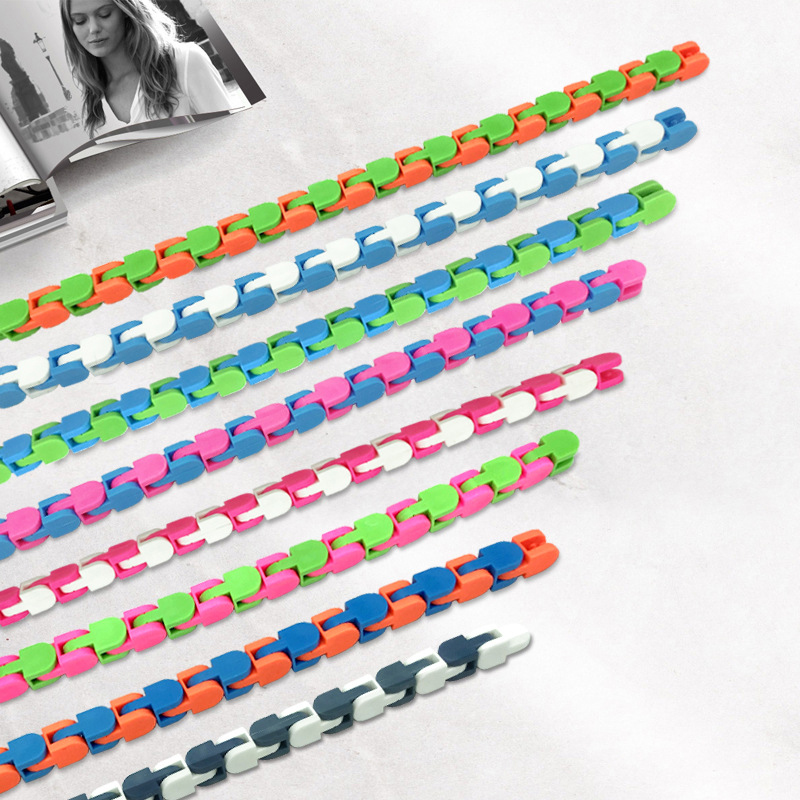 

Fidget Toys Wacky Tracks Snap and Click Snake Puzzles for Kid Adult Adhd Autism Stress Relief Fingers Busy