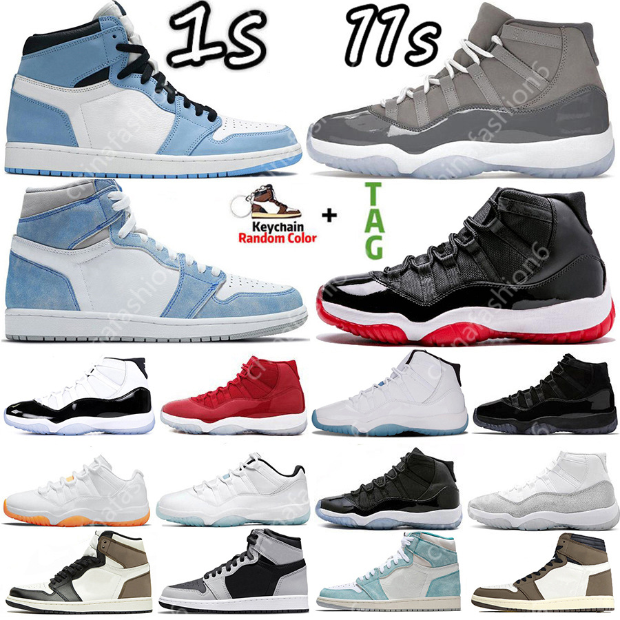 

11 11s Cool Grey 1 1s Basketball Shoes High Low Citrus University Legend Blue white Bred INFRARED Concord 45 space jam Gamma women Mens Trainers Sports Sneakers US 12 13, Shoes box