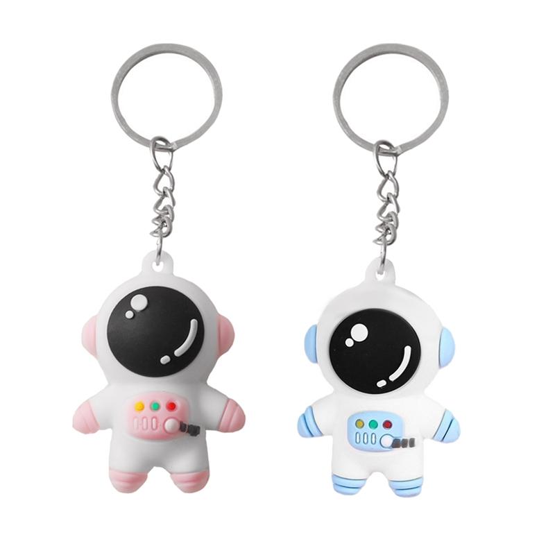 

Hooks & Rails Cartoon Astronaut Keychain Pendant Bag Exquisite Car Key Chain Small Gift