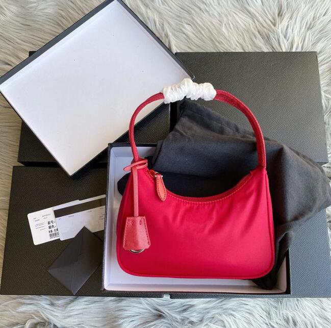 

Shoulder Handbag Fashion Nylon Lady High Quality Underarm Bag with Box, Yellow