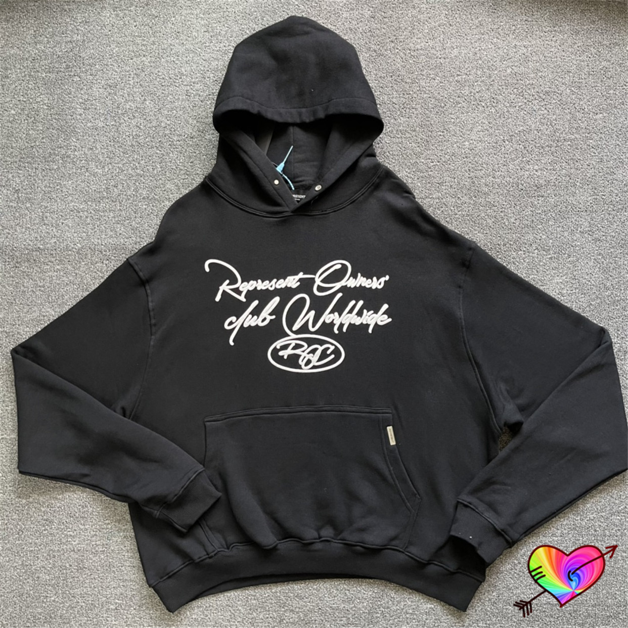 

2021FW Hoodie Men Women 1 High Quality Foam Print Sweatshirts Vintage Pullover