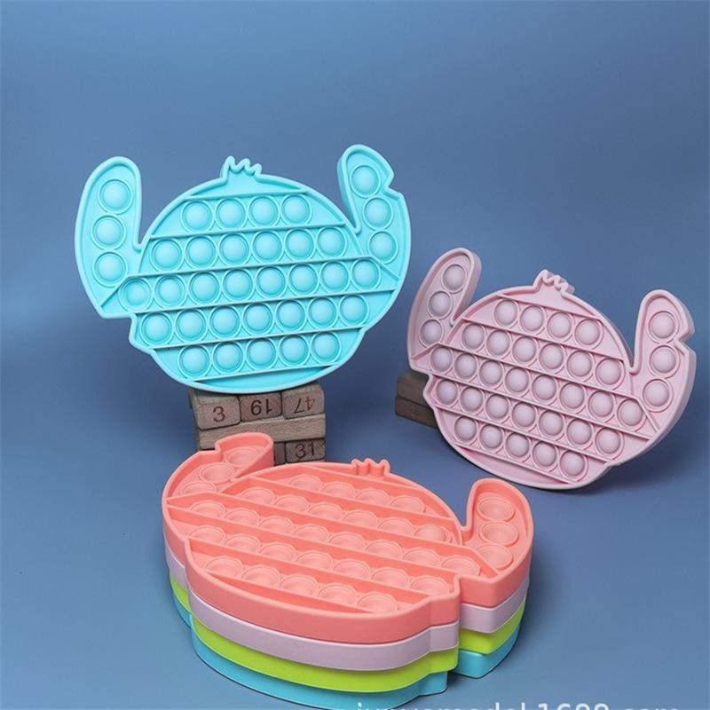 

Fidget Toy Push it Keychain Sensory Bubble Autism Special Needs Anxiety Stress Reliever for Students Office toys