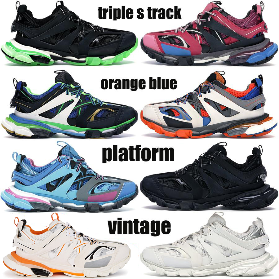 

Top Quality Tess S Paris triple s 3.0 Gomma Mens Womens Chaussures Sneakers Triple White Pink Casual Platform Outdoor Shoes Sports Trainers, 19 shoe box