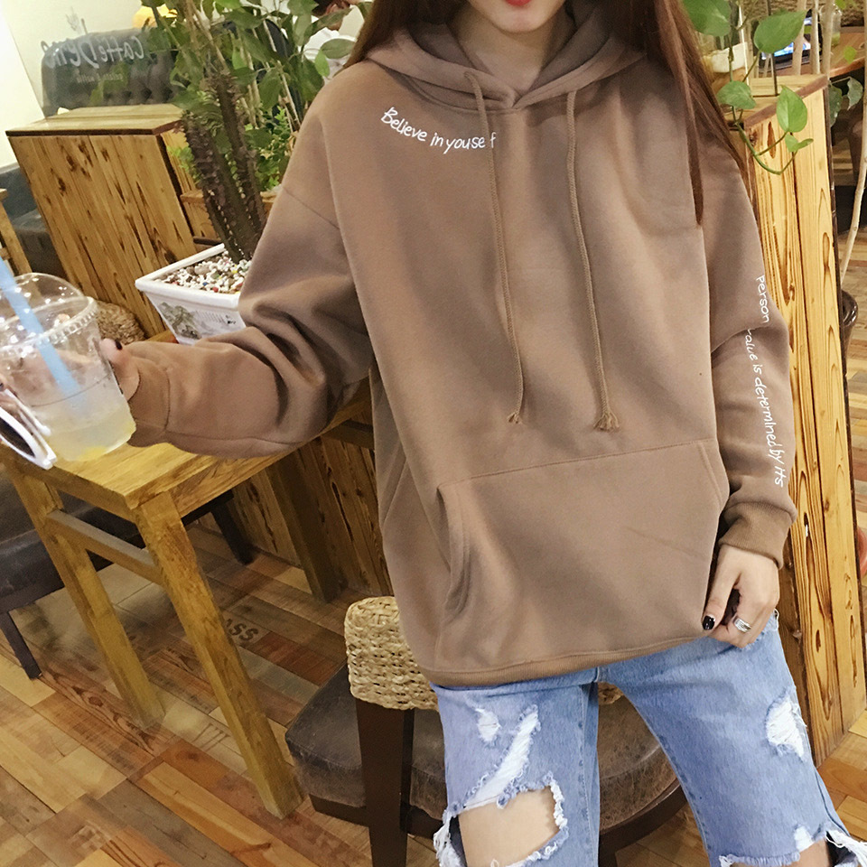 

hoodies 2021 Classic high quality cotton casual breathable women's Hoodie, Brown