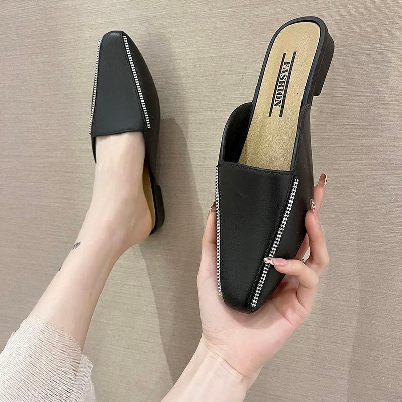 

Slippers 2021 Summer Women Imitation Double Zipper Luxury Design Outdoor Shoes Female Sandals Flip Flops Beach, 22