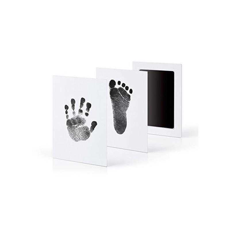 Safe Non-toxic Baby Footprints Handprint Craft Tools No Touch Skin Inkless Ink Pads Kits for 0-6 months Newborn Pet Dog Paw Prints Souvenir
