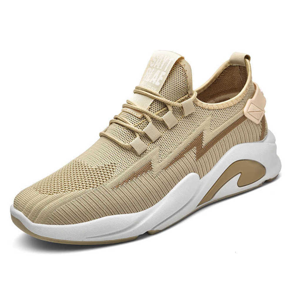 

low casual new shoes 2021 front lace fly woven breathable fashion trend mesh casual sports men's supc k7vu, Black