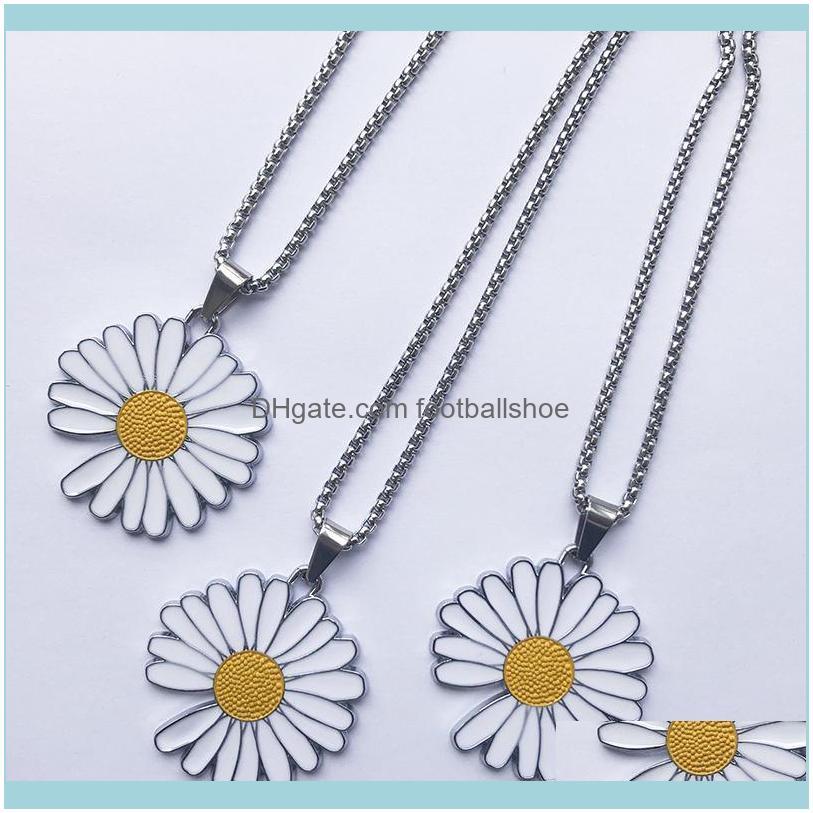 

Necklaces & Pendants Jewelryquan Chi Dragon Same Style Daisy Neckle Sunflower Pmo Little Pendant Decorated Para-Noise2Dot0 Hip-Hop Fashion P