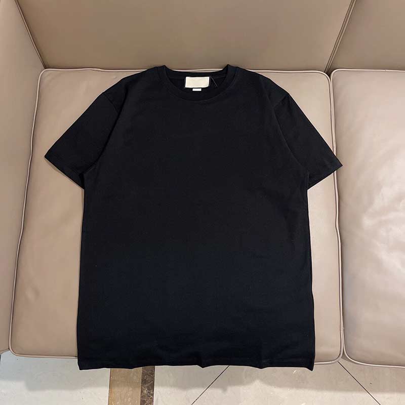 

Luxury embroidered mens t shirt fashion personalized design tshirt women's t-shirt high quality black white 100% cotton --A09, White;black