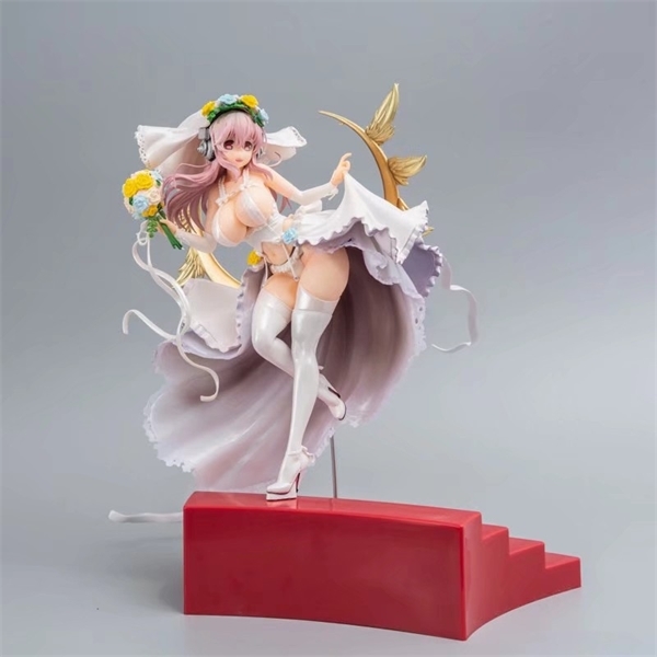 

NEW 33cm SUPER SONICO THE ANIMATION 10th Anniversary Wedding Girl PVC Action Figure Toy Anime Figure Collectible Model Doll gift Y1221